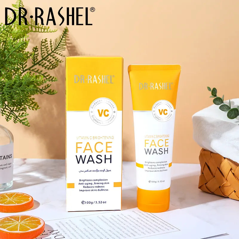 Dr Rashel Vitamin C Brightening Face Wash 100g | Lightening & Deep Cleansing Facial Cleanser