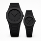 Black Aura Couple Watch Set | Elegant Matching Watches for Men & Women