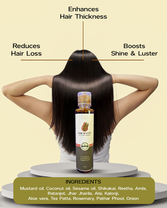 Hair Destiny Organic Herbal Hair Oil For Hair Growth