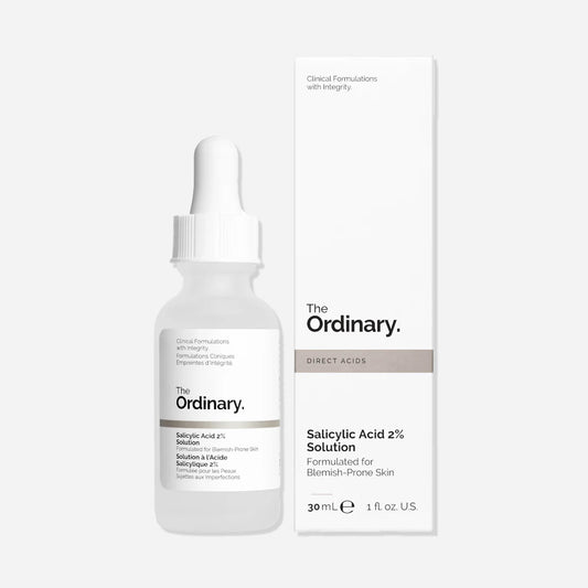The Ordinary Salicylic Acid 2% Solution | Acne & Blemish Control Serum for Oily Skin | Water-Based Formula | 30ml | Imported Quality