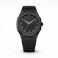 Black Arabic Aura Watch with Eastern Arabic Numerals & Date | Elegant Modern Wrist Watch