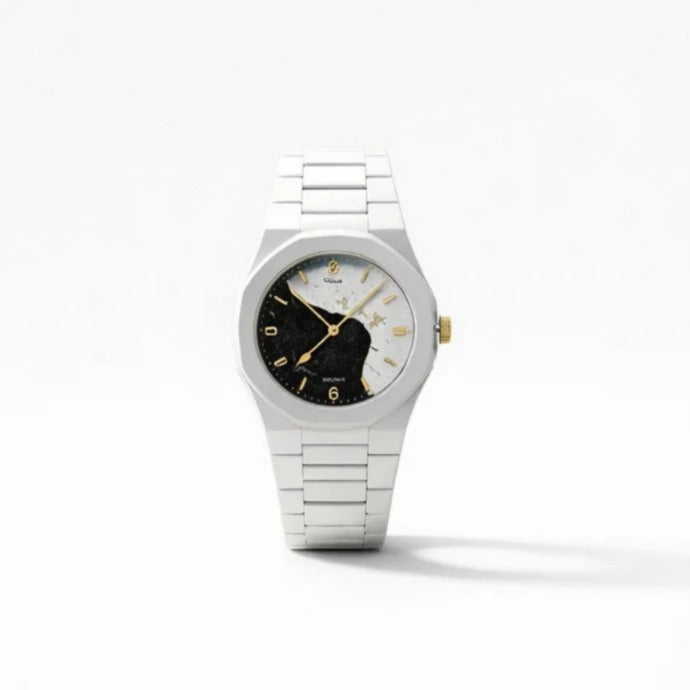 White Aura Watch | Elegant Waterproof Wrist Watch with Durable Build