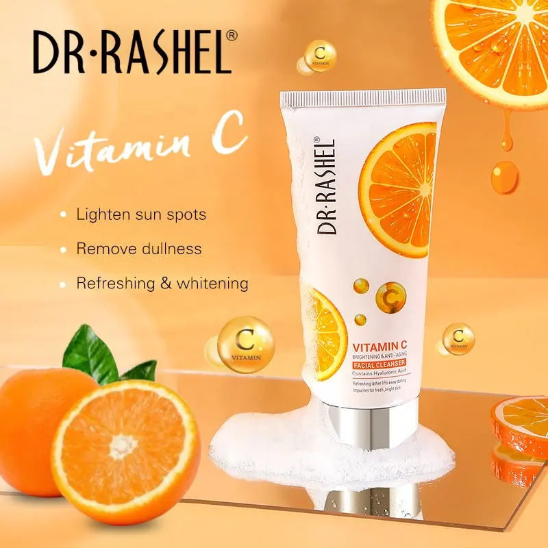 Dr. Rashel Vitamin C Brightening & Anti-Aging Facial Scrub 150g | Deep Cleansing & Skin Glow