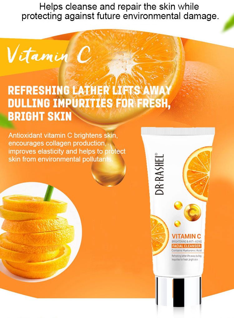 Dr. Rashel Vitamin C Brightening & Anti-Aging Facial Scrub 150g | Deep Cleansing & Skin Glow