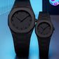 Black Aura Couple Watch Set | Elegant Matching Watches for Men & Women