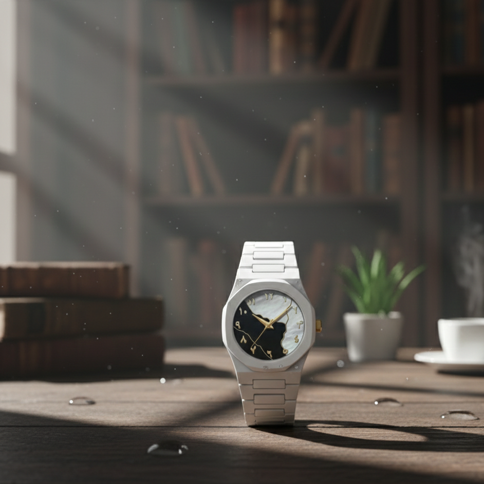 White Aura Watch | Elegant Waterproof Wrist Watch with Durable Build