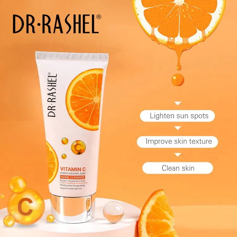 Dr. Rashel Vitamin C Brightening & Anti-Aging Facial Scrub 150g | Deep Cleansing & Skin Glow
